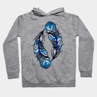 Aboriginal Art - Feather Waterholes Hoodie